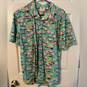 Vans short sleeve button up size L